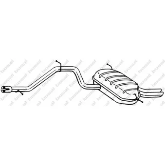 Silencieux arrière BOSAL 284-635