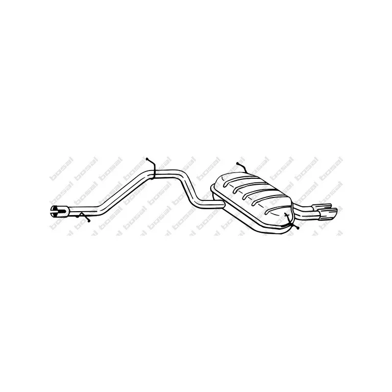 Silencieux arrière BOSAL 284-645