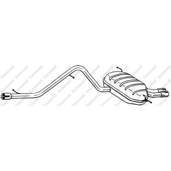 Silencieux arrière BOSAL 285-453