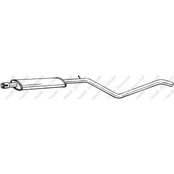 Silencieux central BOSAL 285-455