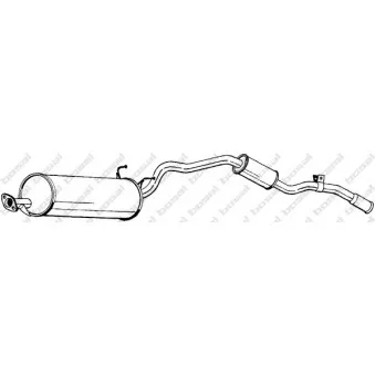 Silencieux arrière BOSAL 286-233