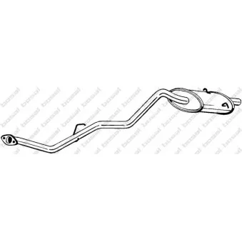 Silencieux arrière BOSAL 286-639