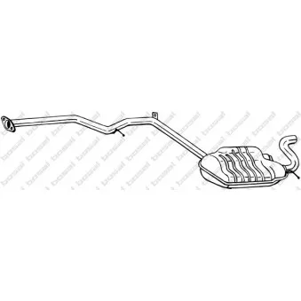 Silencieux arrière BOSAL 287-477