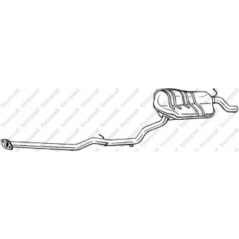 Silencieux arrière BOSAL 287-515