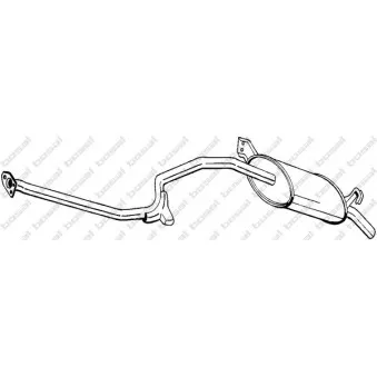 Silencieux arrière BOSAL 288-163