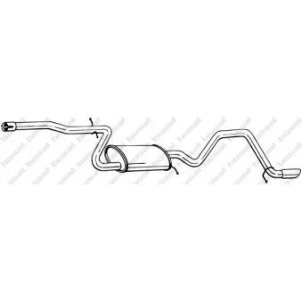 Silencieux arrière BOSAL 288-183