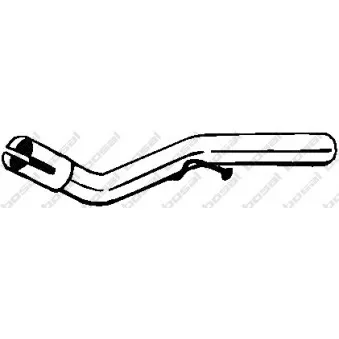 Tuyau d'échappement BOSAL 335-345