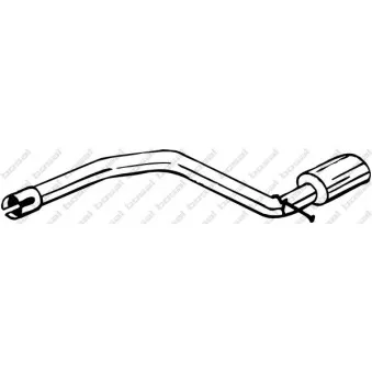 Tuyau d'échappement BOSAL 750-433