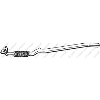 Tuyau d'échappement BOSAL 800-223