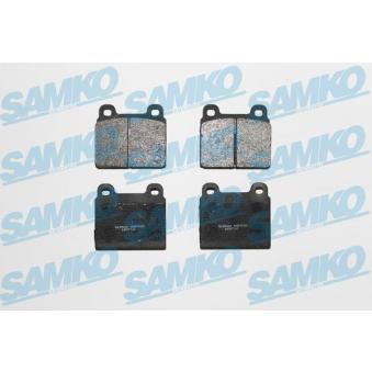 Jeu de 4 plaquettes de frein avant SAMKO