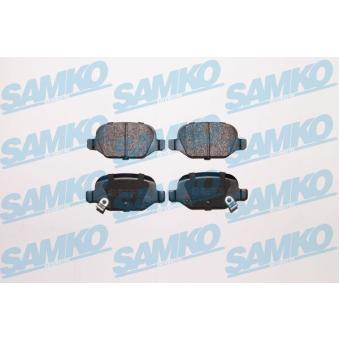 Jeu de 4 plaquettes de frein arrière SAMKO