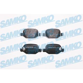 Jeu de 4 plaquettes de frein arrière SAMKO