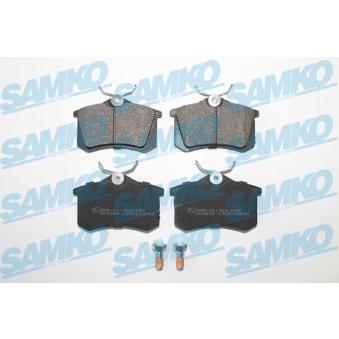 Jeu de 4 plaquettes de frein arrière SAMKO