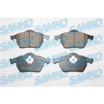 Jeu de 4 plaquettes de frein avant SAMKO