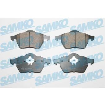 Jeu de 4 plaquettes de frein avant SAMKO