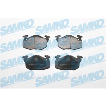 Jeu de 4 plaquettes de frein avant SAMKO