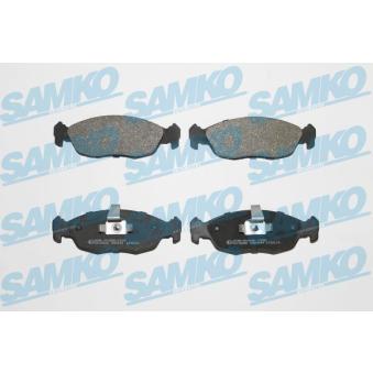 Jeu de 4 plaquettes de frein avant SAMKO