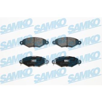 Jeu de 4 plaquettes de frein avant SAMKO