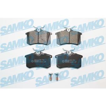 Jeu de 4 plaquettes de frein arrière SAMKO