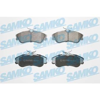 Jeu de 4 plaquettes de frein avant SAMKO
