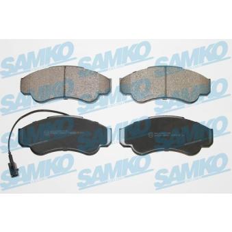 Jeu de 4 plaquettes de frein avant SAMKO