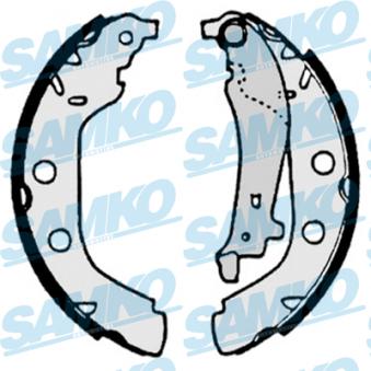 Jeu de mâchoires de frein SAMKO