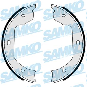 Jeu de mâchoires de frein, frein de stationnement SAMKO 89110