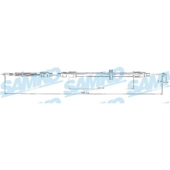 Tirette à câble, frein de stationnement SAMKO C0547B