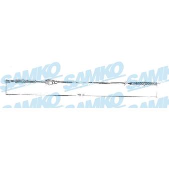 Tirette à câble, frein de stationnement SAMKO C0548B