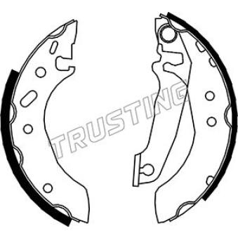 Jeu de mâchoires de frein TRUSTING