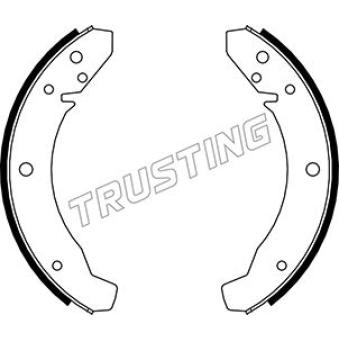 Jeu de mâchoires de frein TRUSTING 124.250