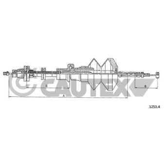 Câble d'accélération CAUTEX 015803