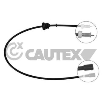 Câble flexible de commande de compteur CAUTEX 030157