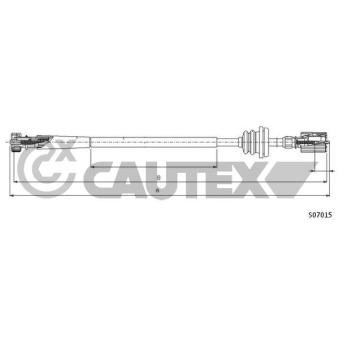 Câble flexible de commande de compteur CAUTEX 760939
