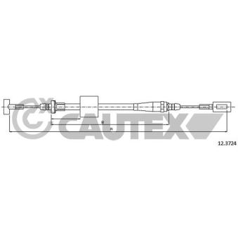 Tirette à câble, frein de stationnement CAUTEX 761062