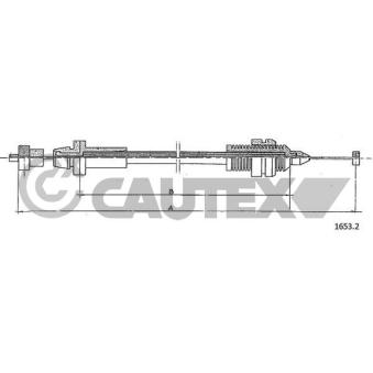Câble d'accélération CAUTEX 761137