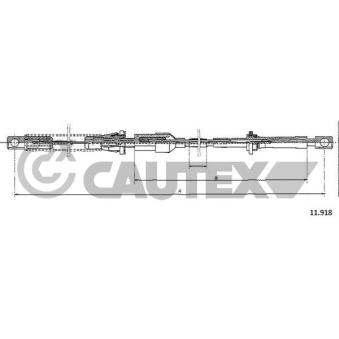 Câble d'accélération CAUTEX 761464