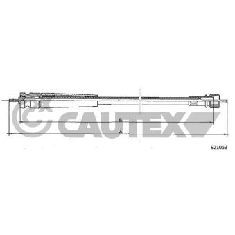 Câble flexible de commande de compteur CAUTEX 762141