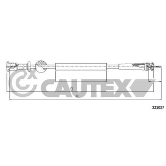 Câble flexible de commande de compteur CAUTEX 762158