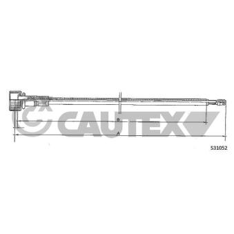 Câble flexible de commande de compteur CAUTEX 762963