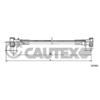 Câble flexible de commande de compteur CAUTEX 766402