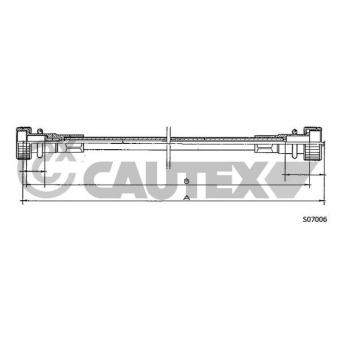 Câble flexible de commande de compteur CAUTEX 766409