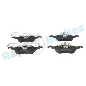 Jeu de 4 plaquettes de frein avant RAP BRAKES