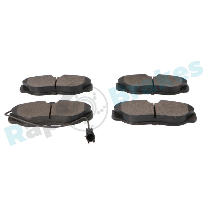 Jeu de 4 plaquettes de frein avant RAP BRAKES R-P0334 - Visuel 2