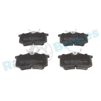 Jeu de 4 plaquettes de frein arrière RAP BRAKES R-P0401