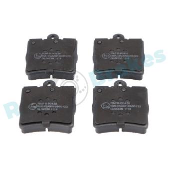 Jeu de 4 plaquettes de frein arrière RAP BRAKES