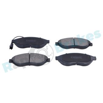 Jeu de 4 plaquettes de frein avant RAP BRAKES