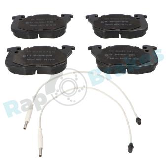 Jeu de 4 plaquettes de frein avant RAP BRAKES