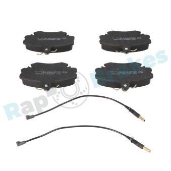 Jeu de 4 plaquettes de frein avant RAP BRAKES