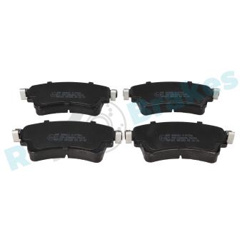 Jeu de 4 plaquettes de frein arrière RAP BRAKES